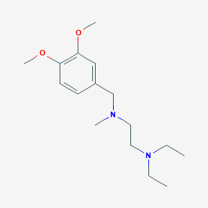 molecular formula C16H28N2O2 B5758359 N-[(3,4-dimethoxyphenyl)methyl]-N',N'-diethyl-N-methylethane-1,2-diamine 