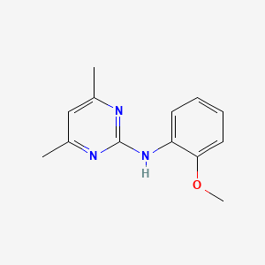 molecular formula C13H15N3O B5758392 N-(2-methoxyphenyl)-4,6-dimethylpyrimidin-2-amine 