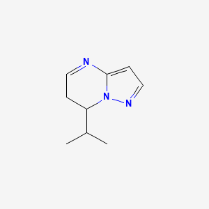 molecular formula C9H13N3 B575843 7-Isopropyl-6,7-dihydropyrazolo[1,5-a]pyrimidine CAS No. 170886-59-6