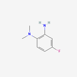 molecular formula C8H11FN2 B575844 4-fluoro-1-N,1-N-dimethylbenzene-1,2-diamine CAS No. 183251-87-8