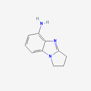 molecular formula C10H11N3 B575847 2,3-Dihydro-1H-pyrrolo[1,2-a]benzimidazol-5-amine CAS No. 191794-35-1