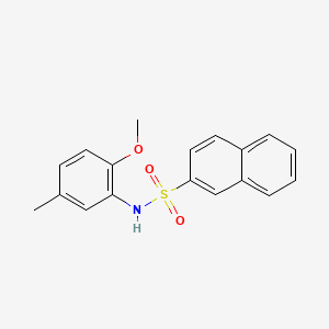 molecular formula C18H17NO3S B5758514 N-(2-methoxy-5-methylphenyl)naphthalene-2-sulfonamide 