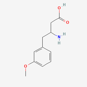 molecular formula C11H15NO3 B575853 3-Amino-4-(3-methoxyphenyl)butanoic acid CAS No. 166194-73-6