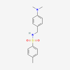molecular formula C16H20N2O2S B5758553 N-{[4-(DIMETHYLAMINO)PHENYL]METHYL}-4-METHYLBENZENE-1-SULFONAMIDE 