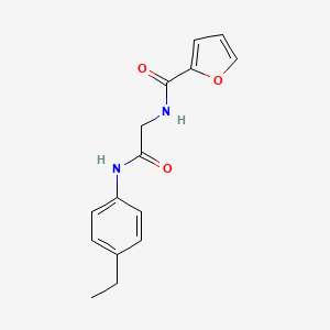 molecular formula C15H16N2O3 B5758559 N-[2-(4-ethylanilino)-2-oxoethyl]furan-2-carboxamide CAS No. 959240-63-2