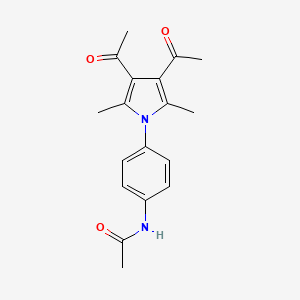 molecular formula C18H20N2O3 B5758574 N-(4-(3,4-Diacetyl-2,5-dimethyl-1H-pyrrol-1-yl)phenyl)acetamide CAS No. 112086-84-7