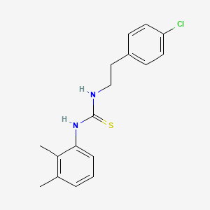 molecular formula C17H19ClN2S B5758644 1-[2-(4-Chlorophenyl)ethyl]-3-(2,3-dimethylphenyl)thiourea 