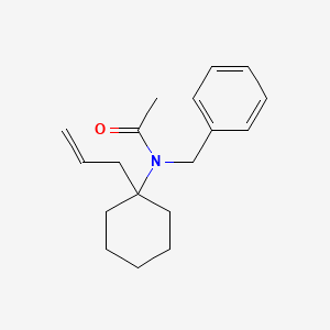 molecular formula C18H25NO B5758714 N-benzyl-N-(1-prop-2-enylcyclohexyl)acetamide 