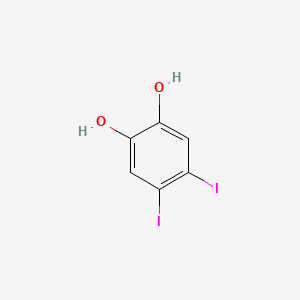 molecular formula C6H4I2O2 B575874 4,5-Diiodobenzene-1,2-diol CAS No. 171292-90-3