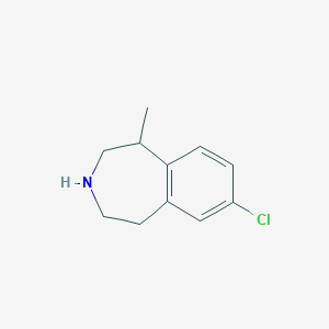 molecular formula C11H14ClN B057588 7-Chloro-1-methyl-2,3,4,5-tetrahydro-1H-benzo[d]azepine CAS No. 616201-89-9