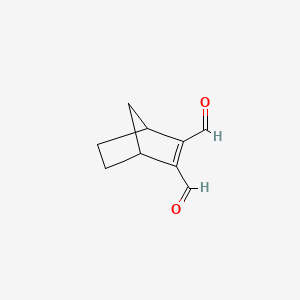 molecular formula C9H10O2 B575883 Bicyclo[2.2.1]hept-2-ene-2,3-dicarbaldehyde CAS No. 168767-54-2