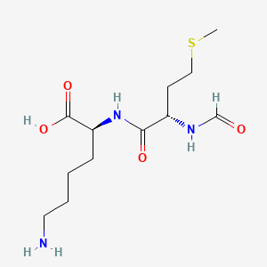 molecular formula C12H23N3O4S B575886 For-Met-Lys-OH CAS No. 163129-51-9