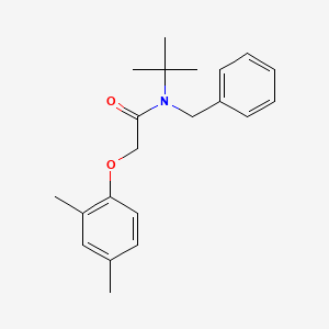 molecular formula C21H27NO2 B5758919 N-benzyl-N-tert-butyl-2-(2,4-dimethylphenoxy)acetamide 