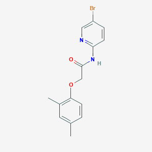 molecular formula C15H15BrN2O2 B5759017 N-(5-bromopyridin-2-yl)-2-(2,4-dimethylphenoxy)acetamide 
