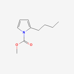 molecular formula C10H15NO2 B575904 Methyl 2-butyl-1H-pyrrole-1-carboxylate CAS No. 182551-36-6