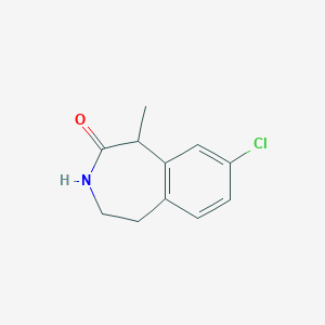 molecular formula C11H12ClNO B057591 8-Chloro-1-methyl-4,5-dihydro-1H-benzo[d]azepin-2(3H)-one CAS No. 824430-77-5