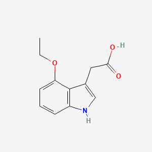 molecular formula C12H13NO3 B575920 2-(4-ethoxy-1H-indol-3-yl)acetic acid CAS No. 191675-69-1