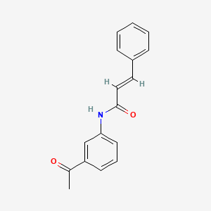 molecular formula C17H15NO2 B5759230 (2E)-N-(3-acetylphenyl)-3-phenylprop-2-enamide 
