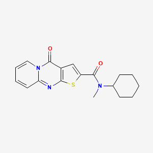 molecular formula C18H19N3O2S B5759382 N-cyclohexyl-N-methyl-2-oxo-6-thia-1,8-diazatricyclo[7.4.0.03,7]trideca-3(7),4,8,10,12-pentaene-5-carboxamide 