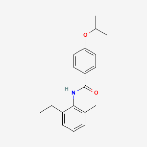 molecular formula C19H23NO2 B5759394 N-(2-ethyl-6-methylphenyl)-4-propan-2-yloxybenzamide 