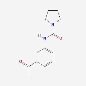 molecular formula C13H16N2O2 B5759734 N-(3-acetylphenyl)pyrrolidine-1-carboxamide 