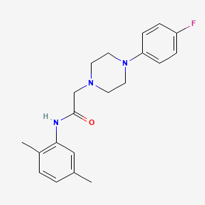 molecular formula C20H24FN3O B5759897 N-(2,5-dimethylphenyl)-2-[4-(4-fluorophenyl)piperazin-1-yl]acetamide 