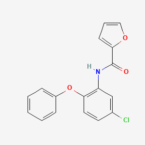 molecular formula C17H12ClNO3 B5759956 N-(5-chloro-2-phenoxyphenyl)furan-2-carboxamide 