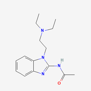 molecular formula C15H22N4O B5760124 N-{1-[2-(DIETHYLAMINO)ETHYL]-1H-1,3-BENZODIAZOL-2-YL}ACETAMIDE 