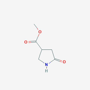 molecular formula C6H9NO3 B057602 Methyl 5-oxopyrrolidine-3-carboxylate CAS No. 35309-35-4