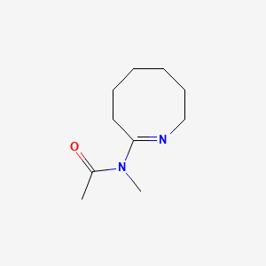 molecular formula C10H18N2O B576021 N-(2,3,4,5,6,7-hexahydroazocin-8-yl)-N-methylacetamide CAS No. 181032-95-1