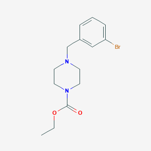 molecular formula C14H19BrN2O2 B5760331 Ethyl 4-[(3-bromophenyl)methyl]piperazine-1-carboxylate 