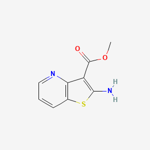 molecular formula C9H8N2O2S B576038 Methyl 2-aminothieno[3,2-b]pyridine-3-carboxylate CAS No. 187733-14-8