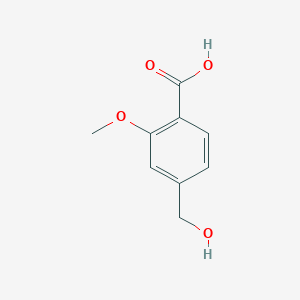 molecular formula C9H10O4 B057605 4-(Hydroxymethyl)-2-methoxybenzoic acid CAS No. 158089-31-7