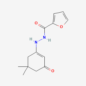 molecular formula C13H16N2O3 B5760549 N'-(5,5-dimethyl-3-oxocyclohexen-1-yl)furan-2-carbohydrazide 