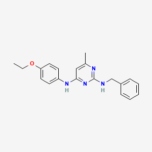 molecular formula C20H22N4O B5760660 N~2~-benzyl-N~4~-(4-ethoxyphenyl)-6-methyl-2,4-pyrimidinediamine 