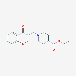 molecular formula C18H21NO4 B5760669 Ethyl 1-[(4-oxochromen-3-yl)methyl]piperidine-4-carboxylate 