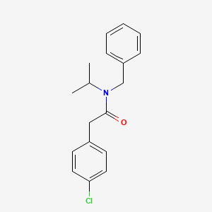 molecular formula C18H20ClNO B5761010 N-benzyl-2-(4-chlorophenyl)-N-(propan-2-yl)acetamide 