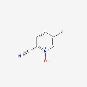 molecular formula C7H6N2O B576134 2-Cyano-5-methylpyridine 1-oxide CAS No. 159727-87-4