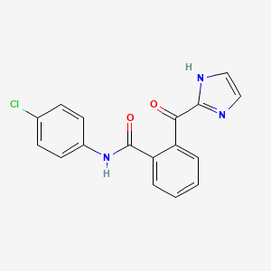 molecular formula C17H12ClN3O2 B5761379 N-(4-chlorophenyl)-2-(1H-imidazole-2-carbonyl)benzamide CAS No. 62366-98-7