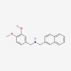 molecular formula C20H21NO2 B5761435 N-(3,4-DIMETHOXYBENZYL)(2-NAPHTHYL)METHANAMINE 