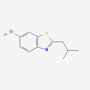 molecular formula C11H13NOS B576145 2-Isobutyl-1,3-benzothiazol-6-ol CAS No. 184837-08-9