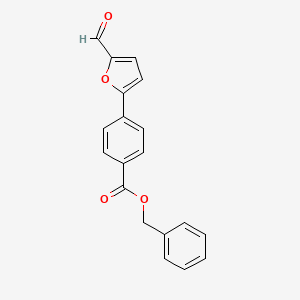 molecular formula C19H14O4 B5761607 Benzyl 4-(5-formylfuran-2-yl)benzoate 