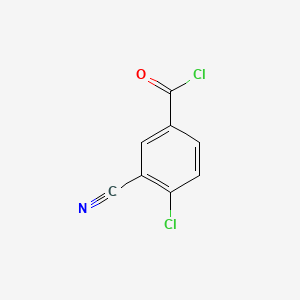 B576169 4-Chloro-3-cyanobenzoyl chloride CAS No. 181283-43-2