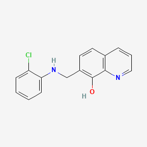 7-[(2-Chloroanilino)methyl]quinolin-8-ol