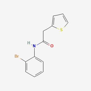 molecular formula C12H10BrNOS B5761783 N-(2-bromophenyl)-2-(thiophen-2-yl)acetamide 