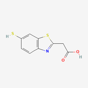 (6-Sulfanyl-1,3-benzothiazol-2-yl)acetic acid