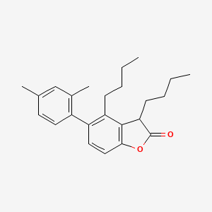 molecular formula C24H30O2 B576188 Xylyl dibutylbenzofuranone CAS No. 181314-48-7