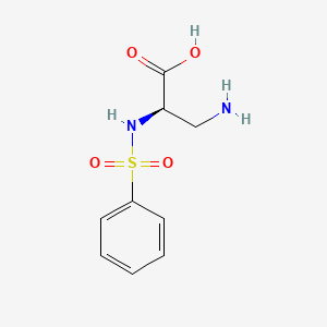 3-Amino-N-(benzenesulfonyl)-D-alanine
