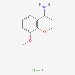 8-methoxy-3,4-dihydro-2H-1-benzopyran-4-amine hydrochloride