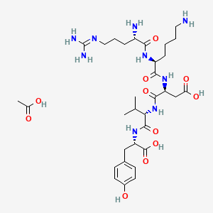 molecular formula C32H53N9O11 B576196 Thymopentin acetate CAS No. 177966-81-3
